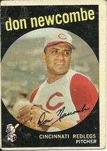 1959 Topps Don Newcombe 312 Reds Good - £0.78 GBP