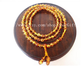 Free Shipping -   Baltic Amber   Amber 108 beads meditation yoga 108 Pra... - £18.89 GBP