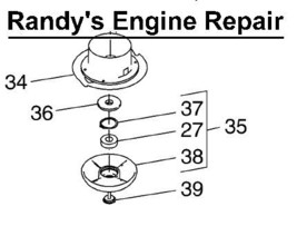 172523 Mow Mower Ball Trimmers for Murray Weed Eater Craftsman New Genuine part - £17.68 GBP