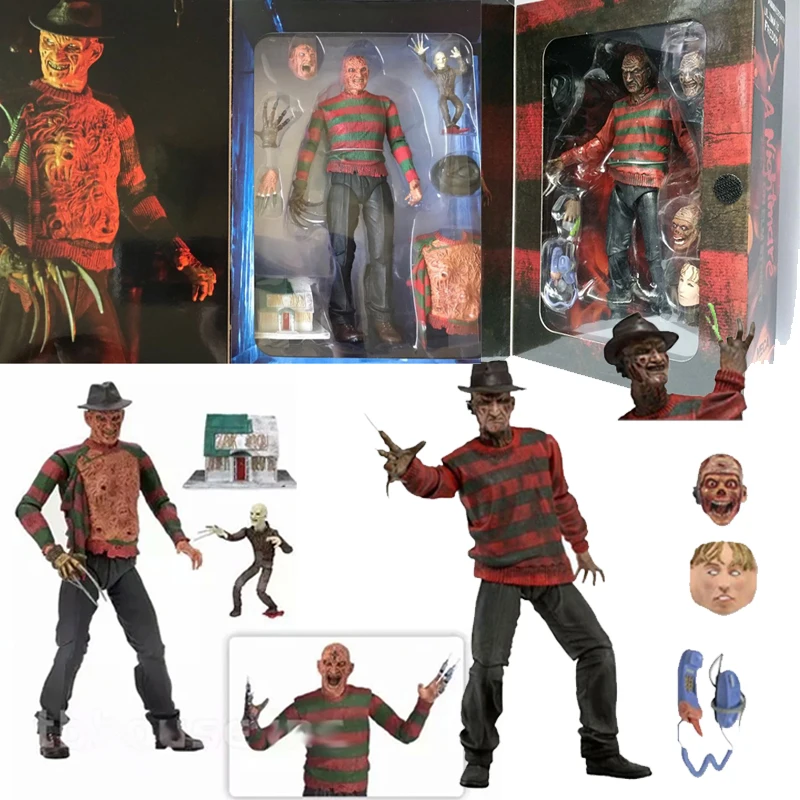 NECA Freddy Krueger Action Figure Collectible Model Toy Halloween Christina - £32.03 GBP+