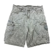 Jordan Craig Shorts Mens 42 Brown Cargo Baggy Cotton Y2K Bling Cyber - $19.75