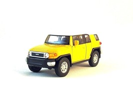 TOYOTA FJ CRUISER YELLOW/WHITE WELLY 1/38 DIECAST CAR COLLECTOR&#39;S MODEL,NEW - $36.90
