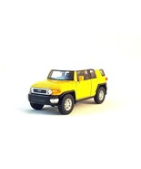 TOYOTA FJ CRUISER YELLOW/WHITE WELLY 1/38 DIECAST CAR COLLECTOR&#39;S MODEL,NEW - £29.01 GBP