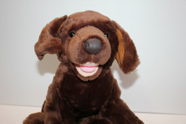 Build a Bear Brown Puppy Pink Tongue Floppy Ear - £19.87 GBP
