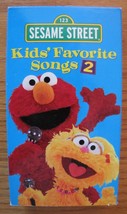 Sesame Street Kids Favorite Songs 2nd Volume Vhs Video 2001 Elmo Zoe - £11.90 GBP