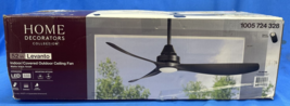 Levanto 52 in. LED Indoor/Outdoor Coal Ceiling Fan w/ Light - £99.39 GBP