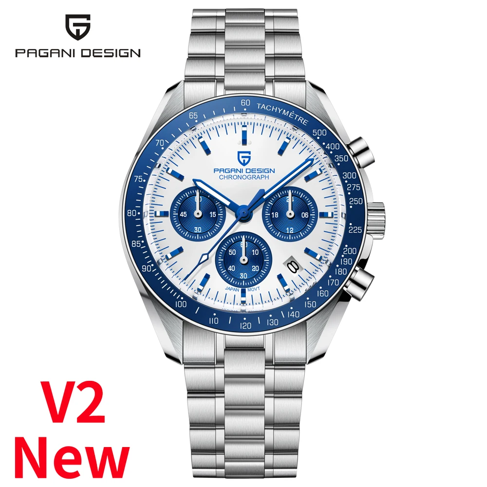 New Men&#39;s Watches Sport Chronograph Luxury Quartz Wrist Watch For Men Au... - £190.41 GBP