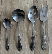 Oneida Profile Galveston Stainless Hostess 4 Piece Serving Set Spoons Me... - £13.36 GBP