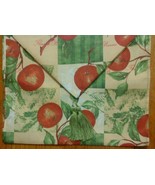 Fabric Table Runner with Tassels end Apple Pomme - $10.99