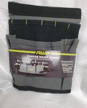 AWP General Construction Canvas Tool Apron Heavy Duty Gray image 2