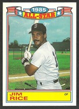 Boston Red Sox Jim Rice 1986 Topps Glossy All Star Baseball Card 6 nr mt  - £0.59 GBP