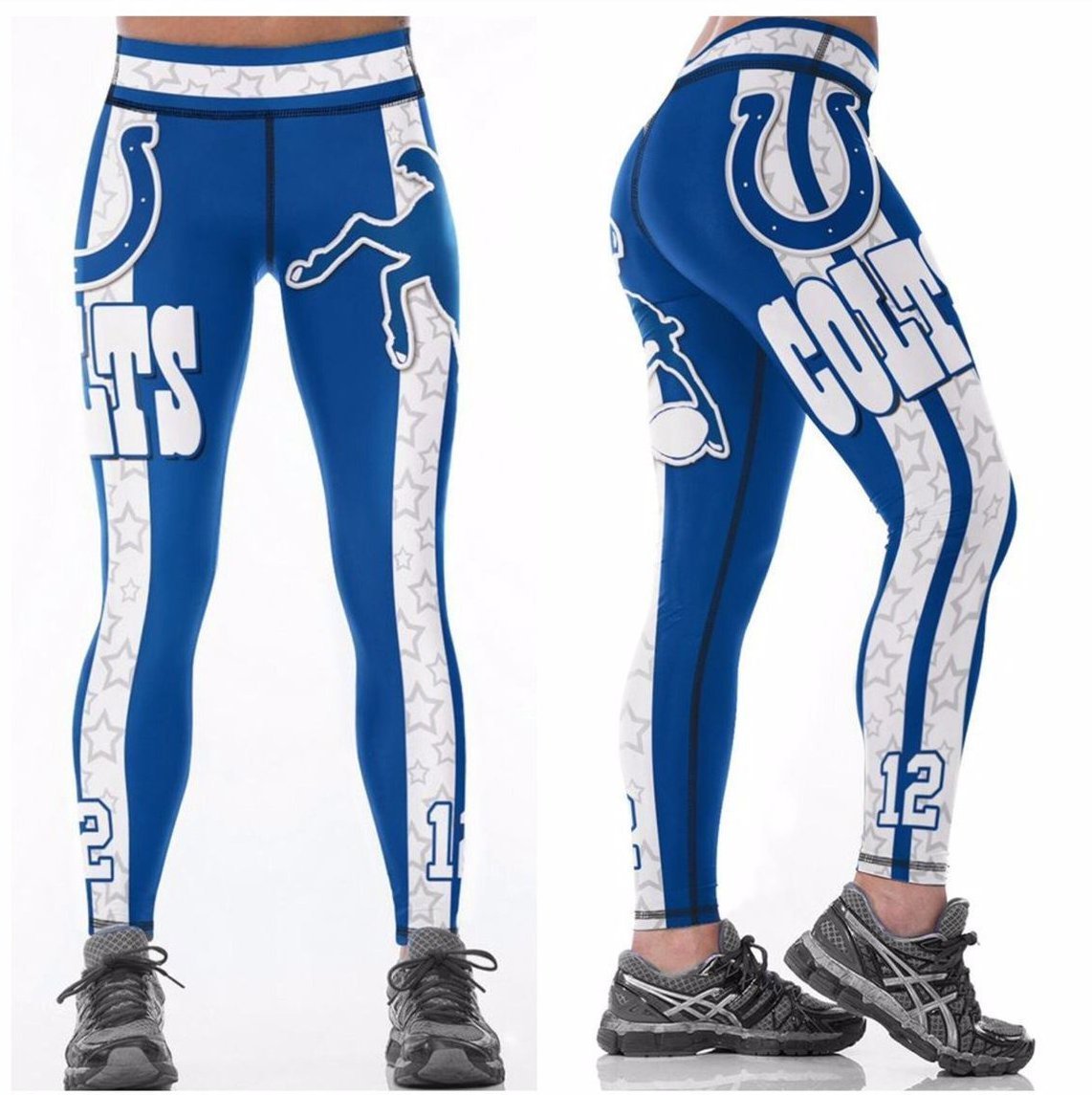 INDIANAPOLIS COLTS Leggings #12 - Higher Quality NFL Fan Gear - Team Spirit - $39.99