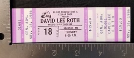 David Lee Roth / Van Halen - Vintage Nov. 18 1986 Unused Whole Concert Ticket - £11.82 GBP