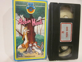 Robin Hood Kid Flicks Rare VHS Tape 1988 Animated VCR Kids Children Movie Show - £5.78 GBP