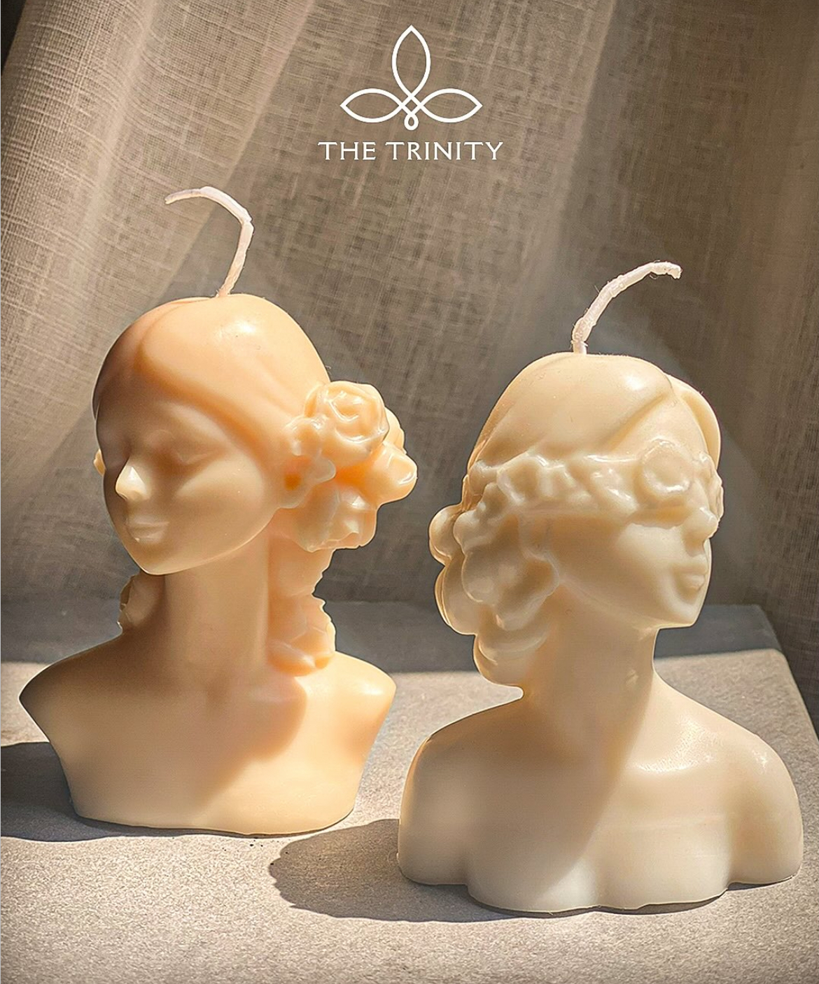 Greek Goddess Bust Candle | Handmade Decorative Sculpture Candle | Free ... - $46.00