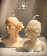 Greek Goddess Bust Candle | Handmade Decorative Sculpture Candle | Free ... - $64.49 CAD