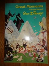 GREAT MOMENTS from the FILMS OF WALT DISNEY giant softcover book with co... - £23.46 GBP