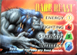 Marvel overpower card 1996 Dark Beast special hero Trading card New - £3.95 GBP