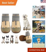 Reflective Anti-Slip Dog Boots Size 8 for Large Dogs - Waterproof Comfort - $45.00