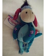 Winter Fun Eeyore with Scarf-Disney&#39;s Winnie the Pooh and Friends-8&quot;x5&quot;-NWT - £10.35 GBP