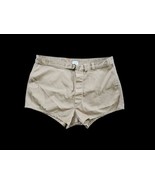 Vintage Military Swimmers Khaki Trunks Belted Button Fly Mens 38 (36 in) - €30,68 EUR