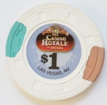 $1 Casino Royal &amp; Hotel Las Vegas, Nevada  Casino Chip  - £4.65 GBP