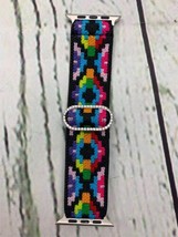 Elastic Adjustable Bling Band Colorful Watch Women 42mm 44mm - £9.52 GBP
