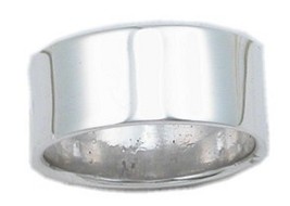 .925 Sterling Silver Men&#39;s Smooth Finish 8mm Wide Band - Free Shipping - $28.99