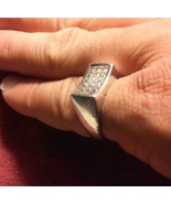 .925 Sterling Silver 1 CTW CZ Princess Cut Ring - Free Shipping ! - $33.94 CAD