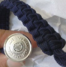 .925 Sterling Silver Waterbury Button Arzu &quot;Hope&quot; Persian Paracord Bracelet - £31.96 GBP