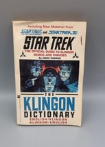 The Klingon Dictionary By Marc Okrand ,Star Trek Official Guide To Klingon 1992 - £7.65 GBP