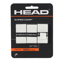 HEAD Super Comp Over Grip Tennis Cushion Tapes Racket White 0.5mm 1 PC 285088 - £13.36 GBP