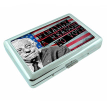 Bernie Sanders D7 Silver Cigarette Case / Metal Wallet Card Money Holder - $16.78