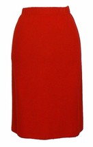 ST. JOHN Real Red Boucle Crinkle Wool Blend Knit Pencil Skirt 2 - $169.99