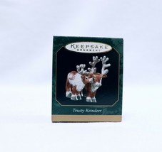 1999 Hallmark Keepsake Christmas Ornament Noah&#39;s Ark Trusty Reindeer - £11.65 GBP