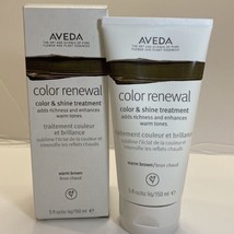 Aveda Color Renewal Color &amp; Shine Treatment WARM BROWN 5oz/150ml NEW IN BOX Free - £26.58 GBP