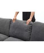 Modern Grey Modular Sectional Sleeper Sofa L-Shape Living Room Couch - $16,116.95 MXN