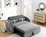55.5 Inch , Tufted Pull Out Sof With 2 Side Pockets, Adjsutable Backrest... - $844.99