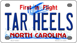 Tar Heels North Carolina Novelty Mini Metal License Plate Tag - £11.72 GBP