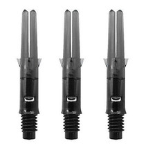 Silent L-Shaft Dart Shafts - Straight, Extra Short 130 - Black - £9.44 GBP