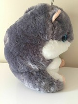 LARGE HAMSTER 13 INCH TALL. SOFT GREY PILLOW PLUSH TOY BY NANCO. NEW - £17.30 GBP