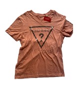 GUESS JEANS V Neck T Shirt  Size Medium salmon/pinkish NWT - £16.31 GBP
