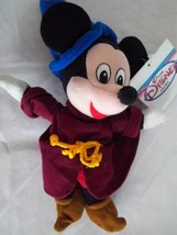 Mickey Mouse as the Sorcerer - 10" Mickey Bean Bag Plush - Disney Store - £8.76 GBP