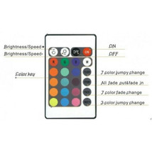 Replacement: 24 Key 16 Color Ir RGB Remote Control For Controller Brain Unit - £4.83 GBP