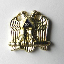 Free Masons Masonic Mason Gold Eagle Lapel Pin Badge 3/4 Inch - £4.42 GBP