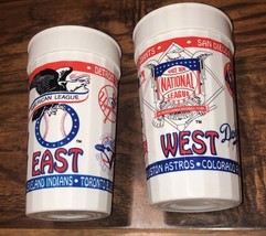 American League East &amp; National League West Set Of Collectible Plastic Cups - $215.66 MXN