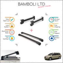 Bamboli 19&quot; Ski Carrier &amp; Black Cross Bar Set For Kia Carnival 04-14 4 Pcs - £163.12 GBP