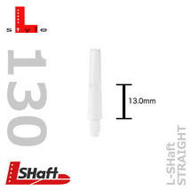 L-Shaft Dart Shafts - Straight, White, Extra Short 130 - $6.90