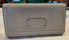 Kate Spade Sandra Baxter Street Pebbled Leather Flap Clutch Wallet WLRU1... - £26.67 GBP