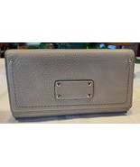 Kate Spade Sandra Baxter Street Pebbled Leather Flap Clutch Wallet WLRU1... - £27.17 GBP